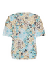 SUNDAY Sunshine Floral Button Detail T-Shirt — Relaxed Fit | 6243-6554
