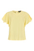 SUNDAY Sunshine Yellow Flutter Sleeve Blouse — Flared Fit | 6898-6546