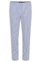 Robell Bella 09 7/8 Trousers Deep Cobalt Blue Stripes 68cm Straight Fit Pull-On 52642-5674