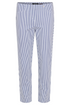 Robell Bella 09 7/8 Trousers Deep Cobalt Blue Stripes 68cm Straight Fit Pull-On 52642-5674