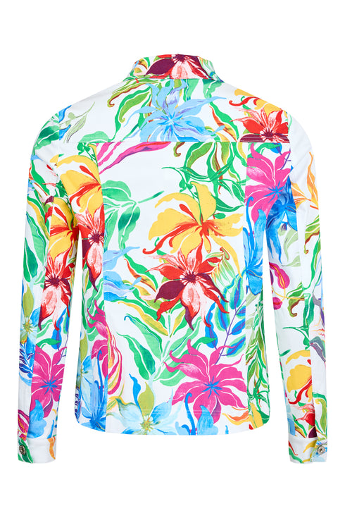 Robell Vibrant Floral Happy 60cm Jacket - 57609-55125-0