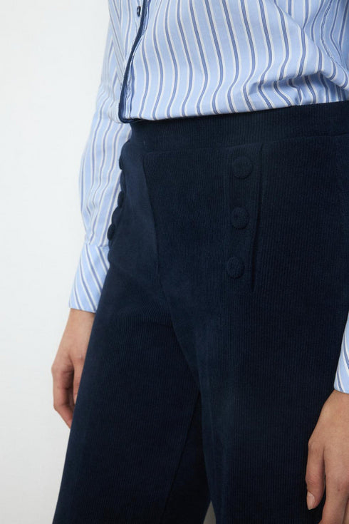 Tinta Wide Leg Cord Trousers - Soft Stretch Corduroy 3884915