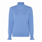 Micha Womens Frill Turtle Neck Knit Jumper 167 142 2818 - Velvet Blue