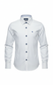 Benetti Leo White Boys Fit Long Sleeve Shirt