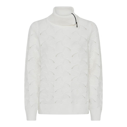 Micha Basic Cosy Knit Poloneck with Zip – 179-176