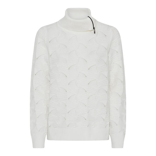 Micha Basic Cosy Knit Poloneck with Zip – 179-176