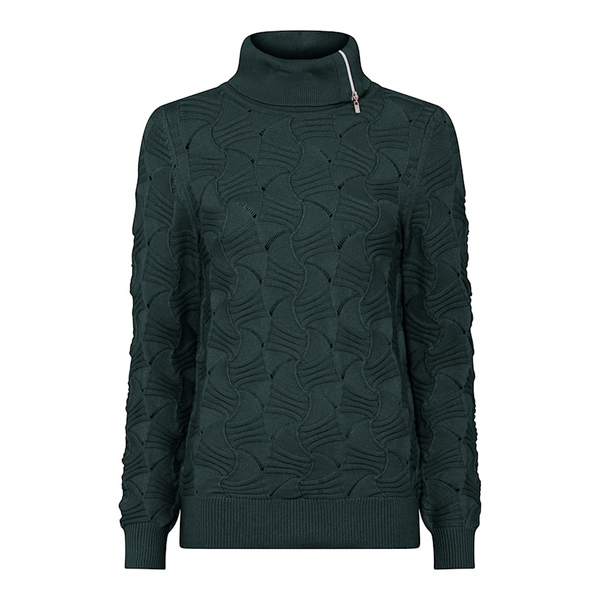 Micha Basic Cosy Knit Poloneck with Zip – 179-176