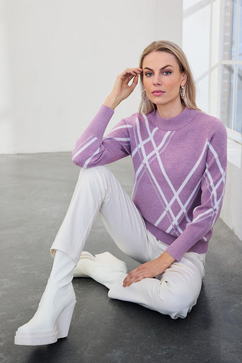 Micha Hot Stripe Turtle Neck Knit 179-192