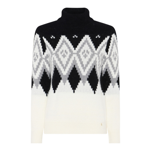 Micha Womens Nordic Knit Poloneck Jumper 183143 83499