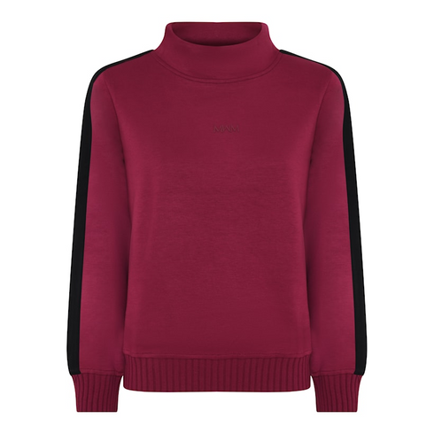Micha Womens Defined Sport Sweatshirt 184101 51486 - Very Berry/Black