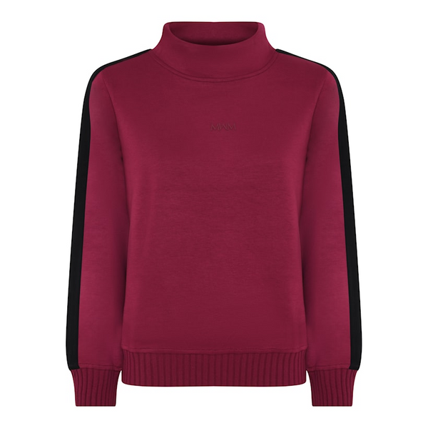 Micha Womens Defined Sport Sweatshirt 184101 51486 - Very Berry/Black