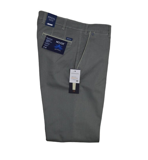 Brühl Men's Venice B Turn DO Regular Fit Trousers Olive 186270 440