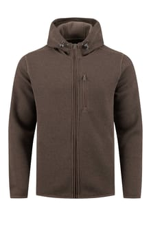 Weird Fish Lockie Full Zip Bonded Thermal Fleece Hoodie 19031 COFF - Coffee