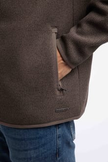Weird Fish Lockie Full Zip Bonded Thermal Fleece Hoodie 19031 COFF - Coffee