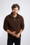 Weird Fish Errill Warm-Locking Eco 1/4 Zip Textured Fleece 19085 CHOC - Chocolate