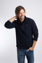 Weird Fish Errill Warm-Locking Eco 1/4 Zip Textured Fleece 19085 MN - Midnight