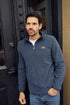 Weird Fish Errill Eco 1/4 Zip Textured Fleece for Men - Style 19085