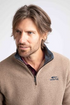 Weird Fish Newark Warm-Locking 1/4 Zip Grid Fleece 19102 COLA - Cola Brown
