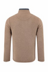 Weird Fish Newark Warm-Locking 1/4 Zip Grid Fleece 19102 COLA - Cola Brown