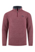 Weird Fish Newark Warm-Locking 1/4 Zip Grid Fleece 19102 RG - Red Grape