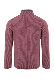 Weird Fish Newark Warm-Locking 1/4 Zip Grid Fleece 19102 RG - Red Grape
