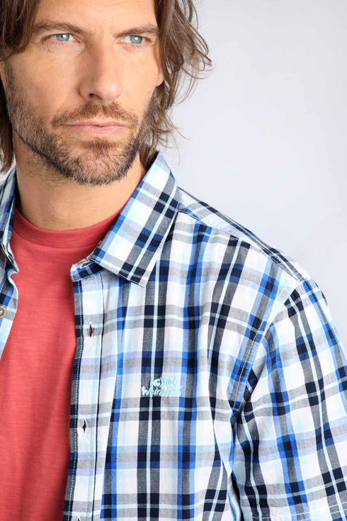 Weird Fish Judd Organic Cotton Short Sleeve Check Shirt 19807