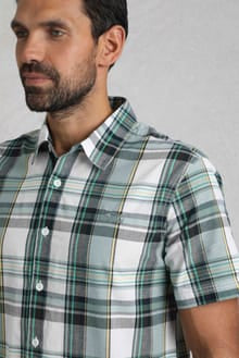 Weird Fish Judd Organic Cotton Short Sleeve Check Shirt 19807