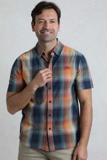 Weird Fish Judd Organic Cotton Short Sleeve Check Shirt 19807