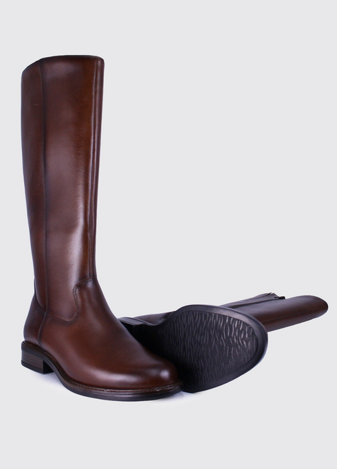Dubarry Cadence Suede Leather Long Boot 2001-95 - Chestnut