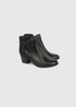 Dubarry Cynthia Leather and Suede Block Heel Ankle Boot 2002 01 - Black