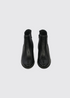 Dubarry Cynthia Leather and Suede Block Heel Ankle Boot 2002 01 - Black