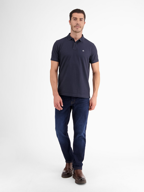Lerros Cool & Dry Fine Pique Polo Shirt 2415010 Classic Navy 485
