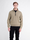 Lerros Mens 1/4 Zip Troyer Sweatshirt 2004402 - Gravel Beige