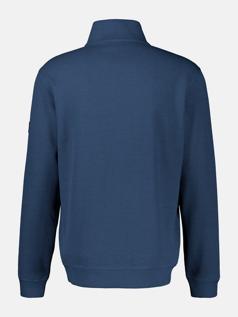 Lerros Mens 1/4 Zip Troyer Sweatshirt 2004402 - Storm Blue