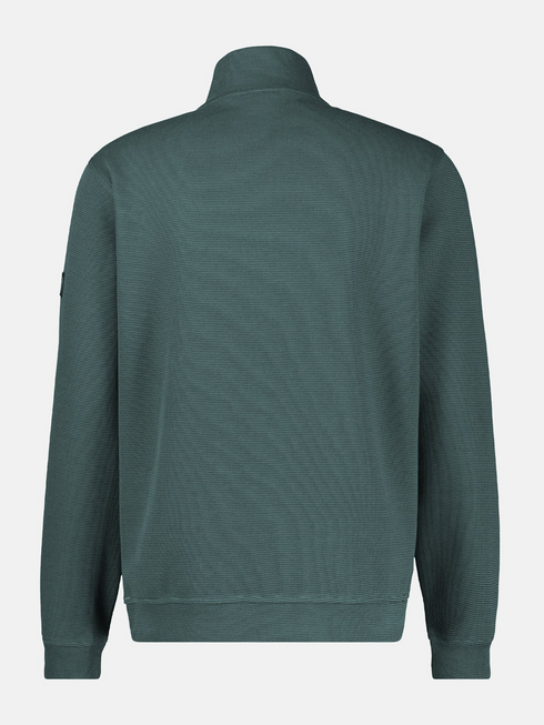 Lerros Mens 1/4 Zip Troyer Sweatshirt 2004402 664 - Cedar Green