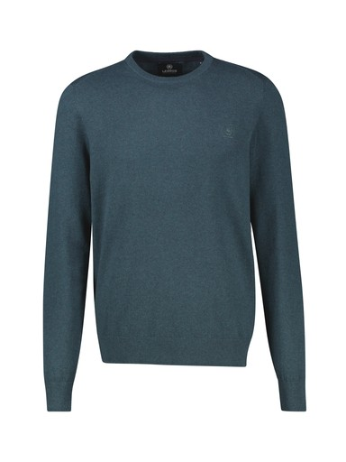 Lerros Mens Cotton Crew Neck Knit Jumper 2005007 - Cedar Green
