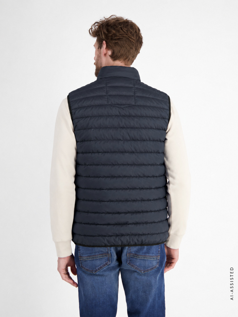 Lerros Lightweight Water-Repellent Puffa Gilet 2007330 491 - Blue Night