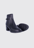 Dubarry Claire Leather Heeled Ankle Boot 2009-01 - Black