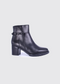 Dubarry Claire Leather Heeled Ankle Boot 2009-01 - Black