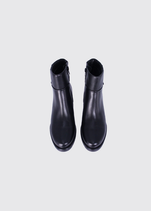 Dubarry Claire Leather Heeled Ankle Boot 2009-01 - Black