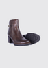 Dubarry Claire Leather Heeled Ankle Boot 2009-07 - Tan Brown
