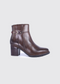 Dubarry Claire Leather Heeled Ankle Boot 2009-07 - Tan Brown