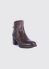 Dubarry Claire Leather Heeled Ankle Boot 2009-07 - Tan Brown