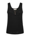 Free/Quent Solid rib vest top with buttons FQBASAC-TOP 201860