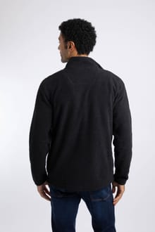 Weird Fish Merrill Full Zip Textured Thermal Fleece 202492 BLK - Black