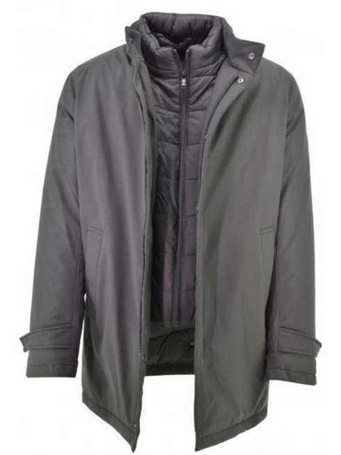 Sea Barrier Absolut Grey Winter Casual Jacket with Detachable Padded Inner Baffle