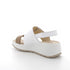 Igi and Co. Sandal with wedge in leather for ladies marmot-white 7666500