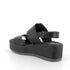 Igi and Co. Sandal with wedge in leather for ladies black 7667300