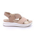Igi and Co. Sandal with wedge in leather for ladies beige-platinum 7675511