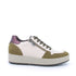 Igi & Co Women's Beige & Green Leather Sneakers - 8668411001